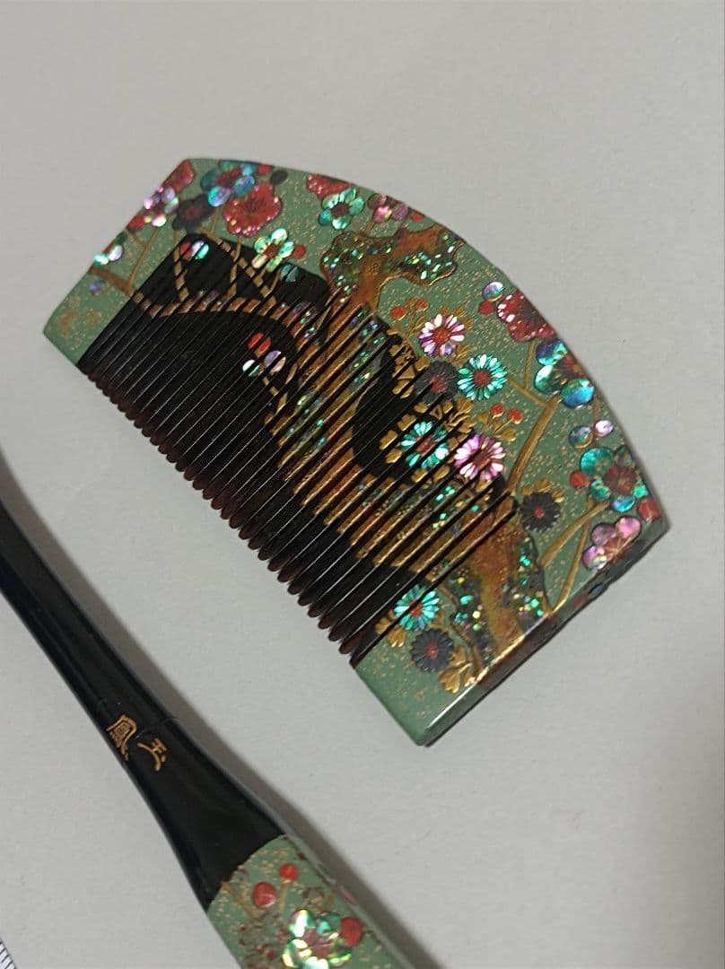 櫛笄 蒔絵 螺鈿