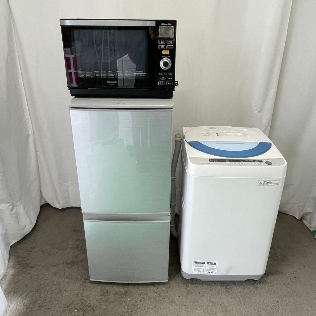 398　家電セット　冷蔵庫　洗濯機　オーブンレンジ　一人暮らし　設置無料　安い‼️