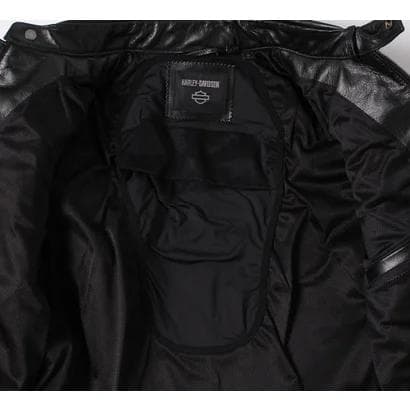 Harley-Davidson ブラックレザー シングル ライダース