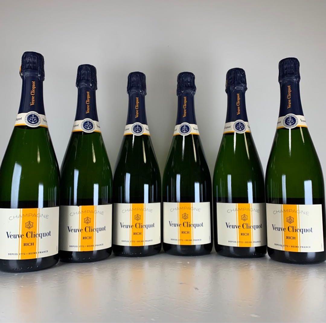 ヴーヴクリコ　リッチオンアイス　シャンパン 6本セット