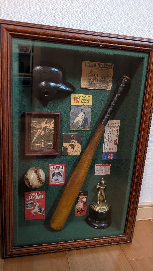 メジャーリーグ 大リーグ 記念品 ガラス額入りミニチュアコレクション