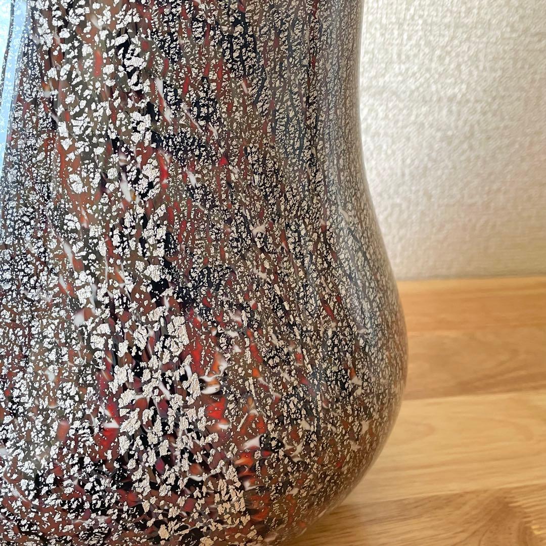 小林貢 宙吹硝子 花瓶 花器 ガラス工芸 花しぐれ フラワーベース