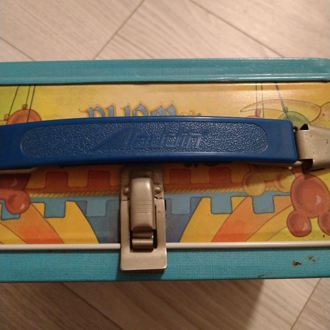 ディズニー　ブリキ　ランチトランク　Aladdin製　昭和　レトロ