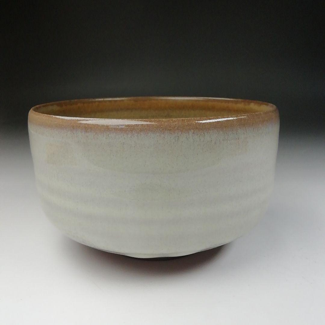 Ｔ４７７　茶碗　『高取焼』『掛分　茶碗』『高取喜恵 造』　共箱　抹茶碗　茶道具
