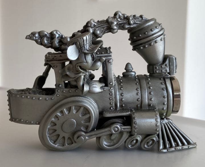 【超レア】ディズニー置時計 限定品 ミッキー＆ドナルド 機関車