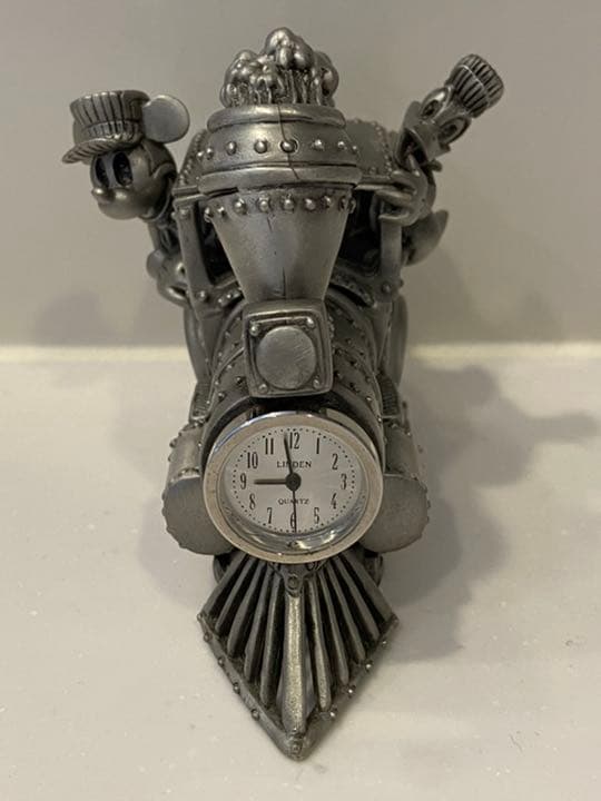 【超レア】ディズニー置時計 限定品 ミッキー＆ドナルド 機関車