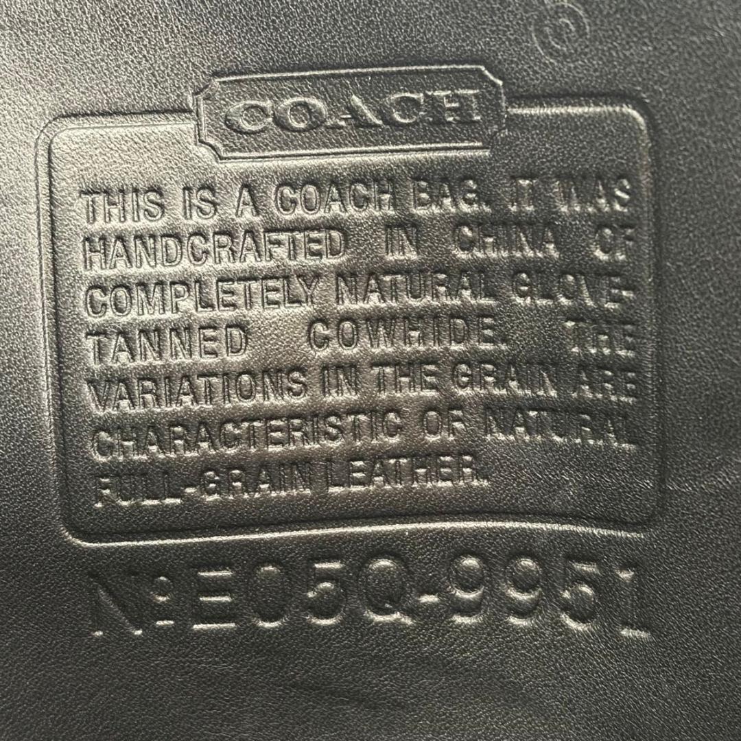 オールド コーチ レザー ショルダーバッグ 9951 ブラック 黒 ヴィンテージ