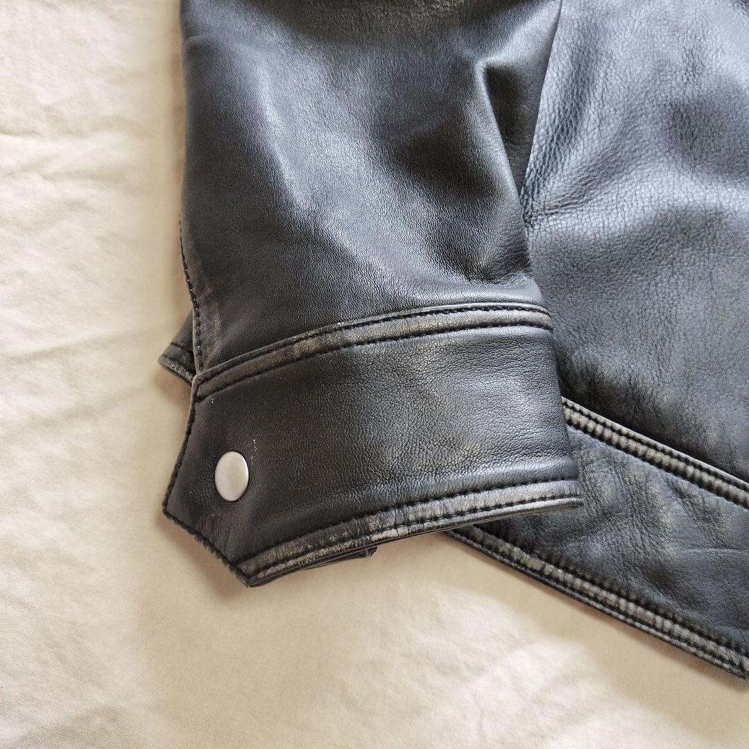 ALLSAINTS オールセインツ ヴィンテージ加工 ラムレザージャケット 羊革