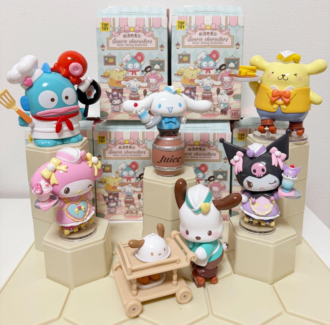 TOPTOY サンリオ フィギュア ローラースケートレストラン　6体セット