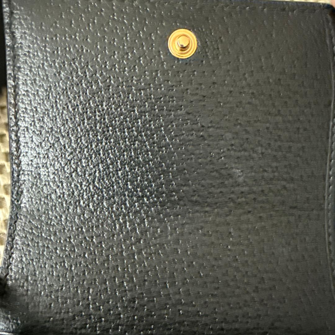 GUCCI GGロゴ 二つ折り財布 ブラック