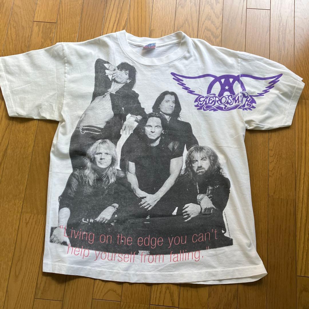 90s AEROSMITH GET A GRIP XL オーバープリント 総柄