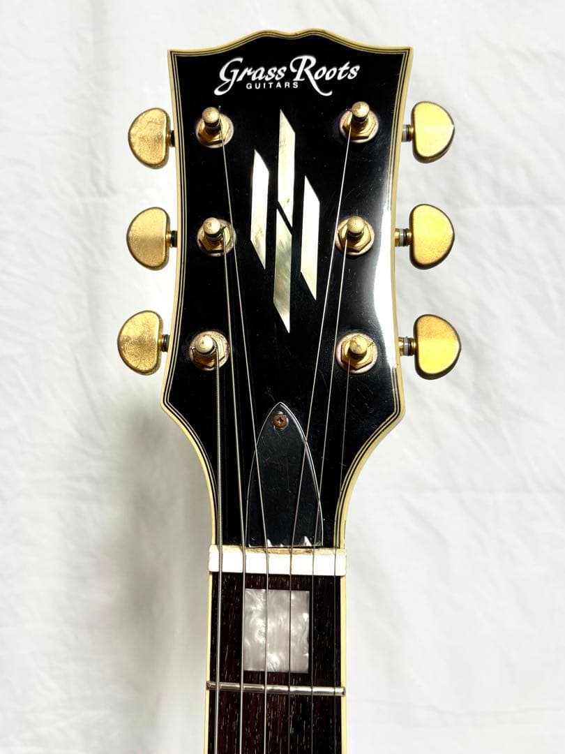 【新品弦張替済】GrassRoots レスポール カスタム ブラック