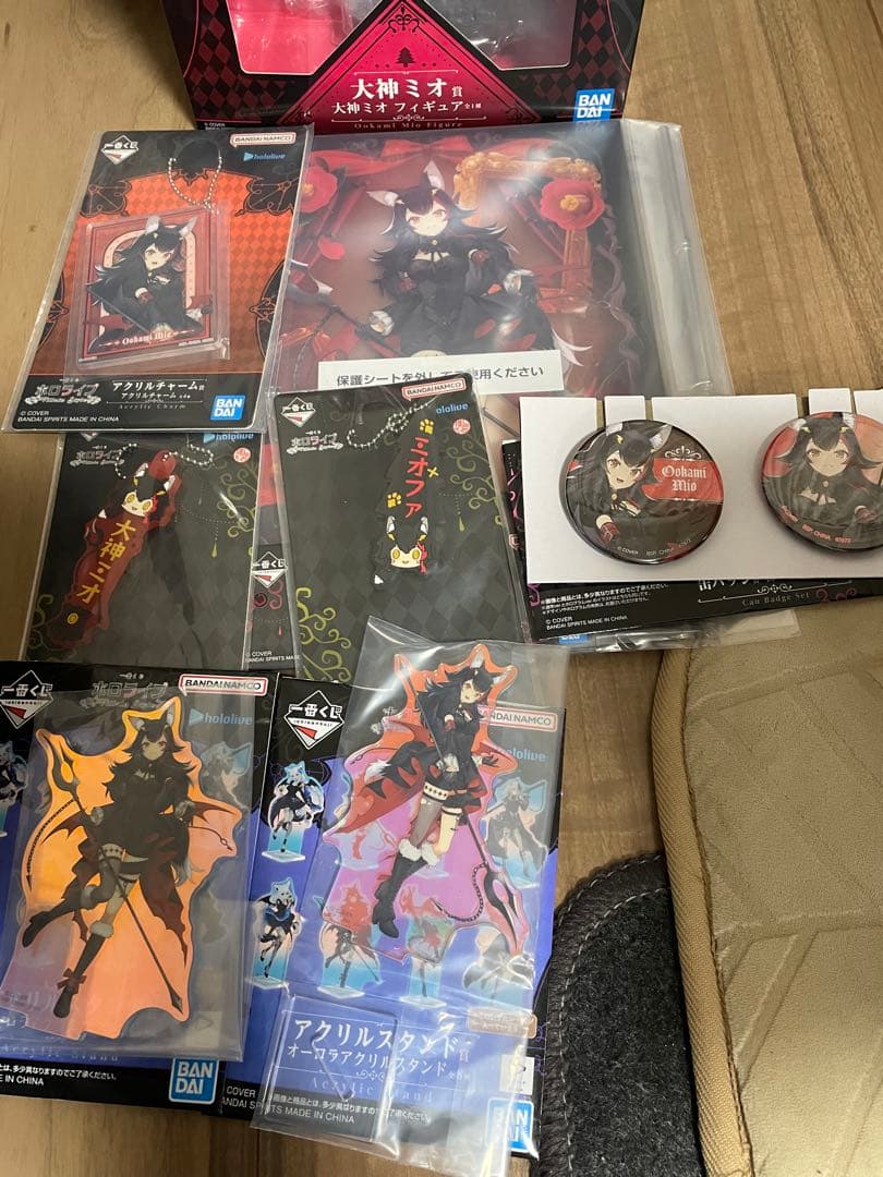 ホロライブ　一番くじ　大神ミオ　セミコンプセット　8点　フィギュア　他