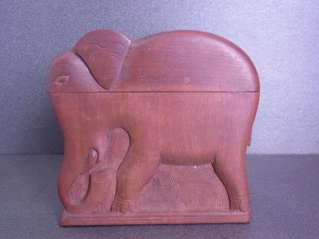 アールデコ　象　煙草入れ　タバコ　シガレットケース　置物　戦前　戦後　昭和レトロ