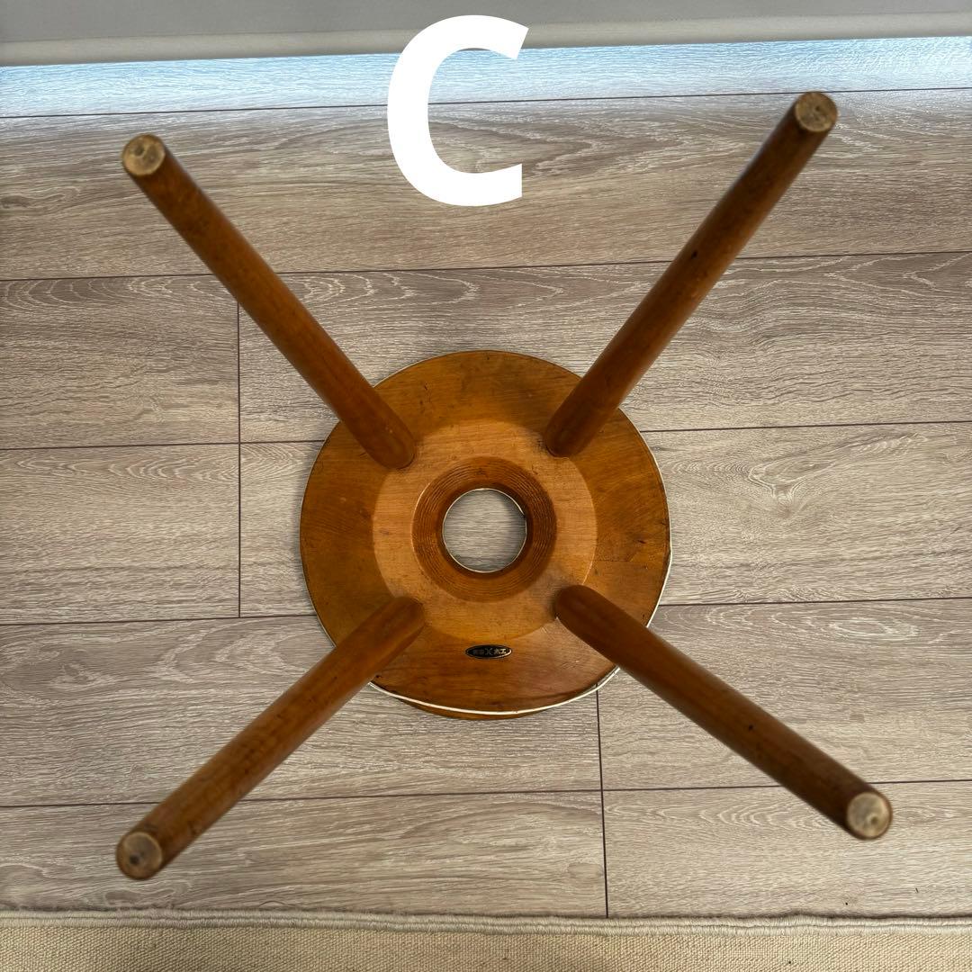 天童木工　リングスツール　ビンテージ　三脚セット