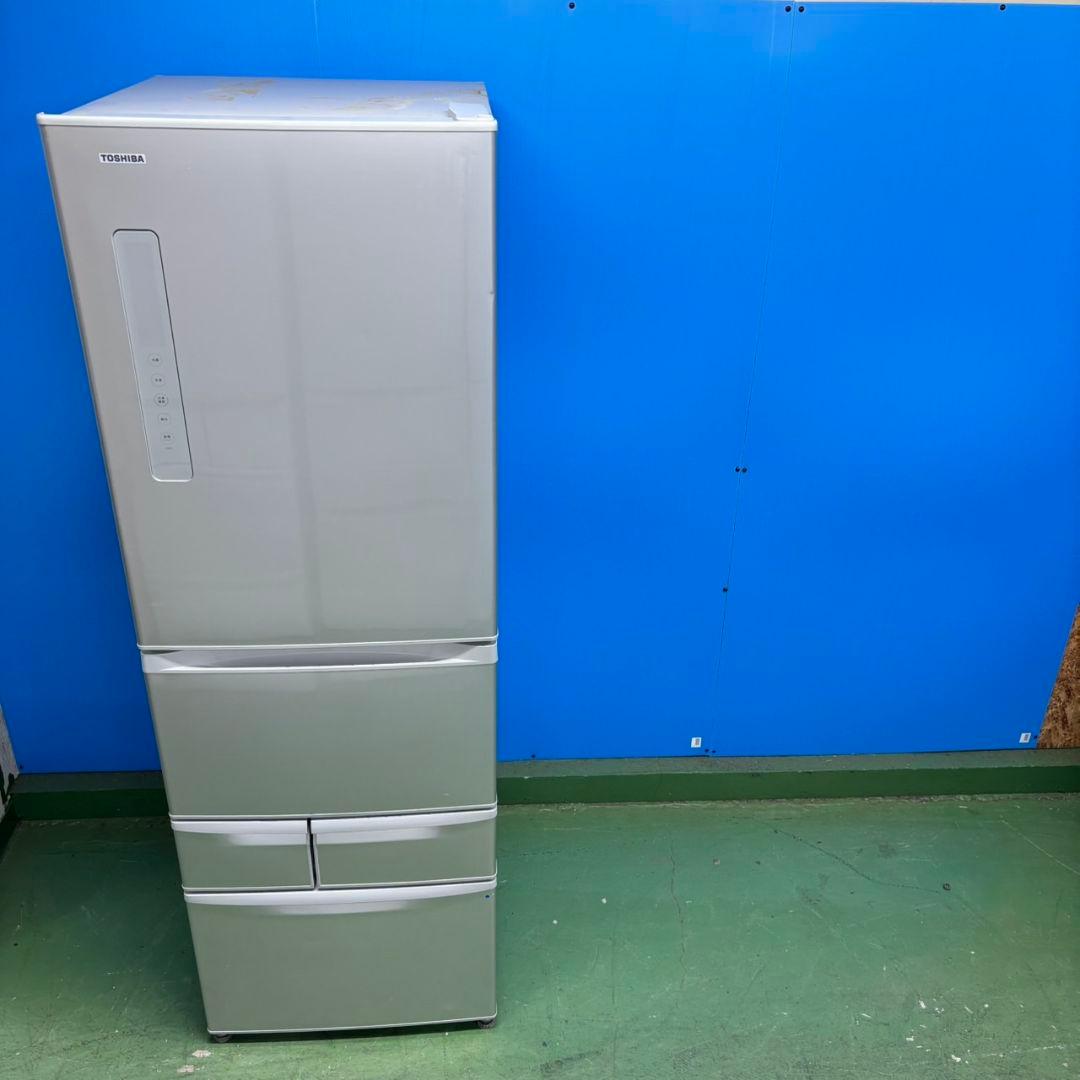 525 関東配送　大型冷蔵庫　右開き　400L強　美品　清掃済　半年保証　家庭向