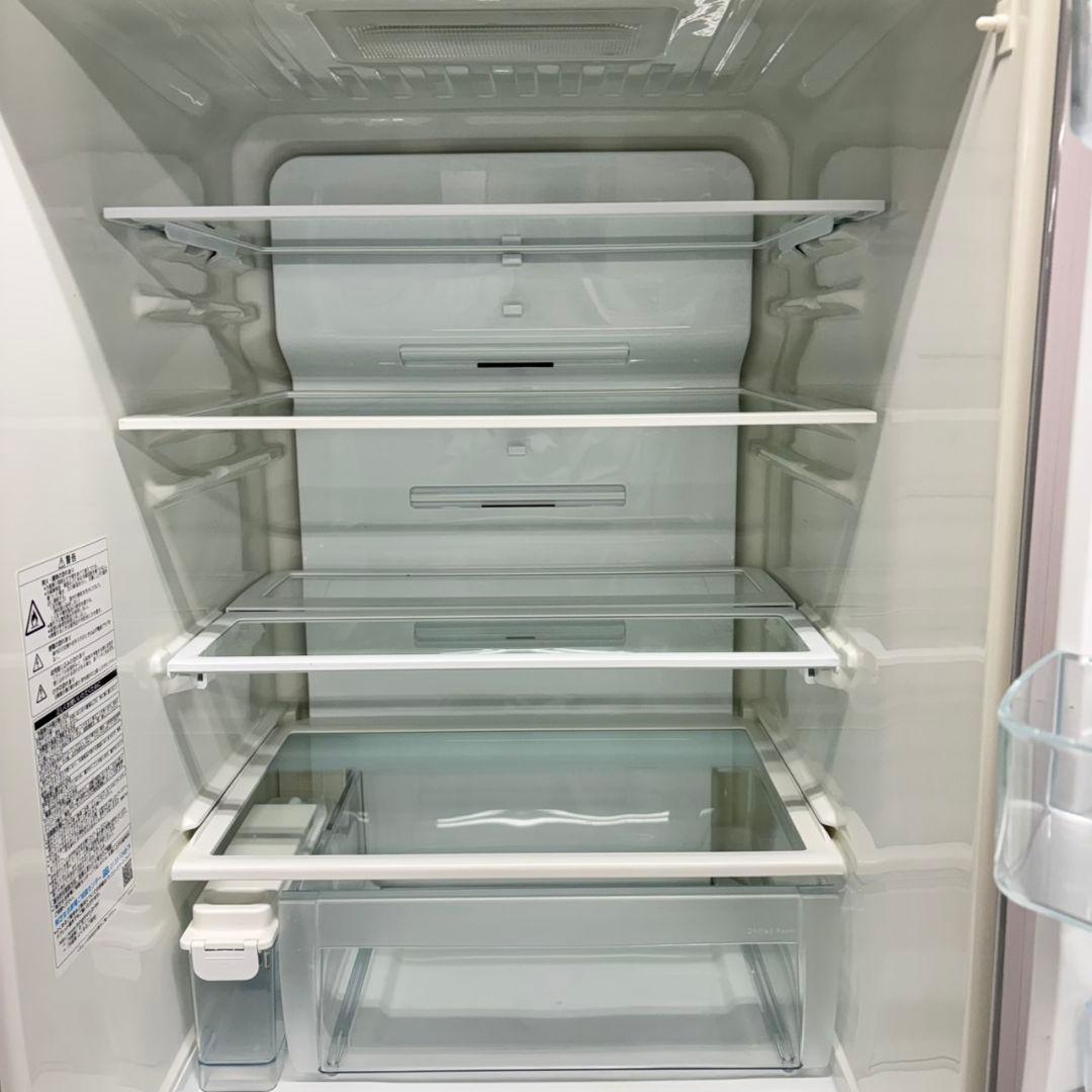 525 関東配送　大型冷蔵庫　右開き　400L強　美品　清掃済　半年保証　家庭向