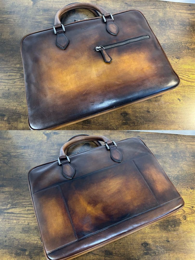 極美品　オルガ期 Berluti アンジュール ヴェネチアレザー ブリーフケース