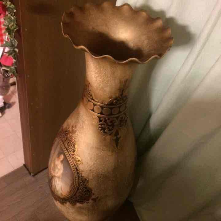 ☆西洋アンティーク 美術品 女性が描かれた壺☆