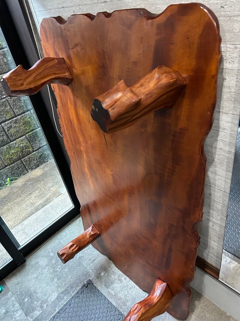 天然木　一枚板　座卓　テーブル