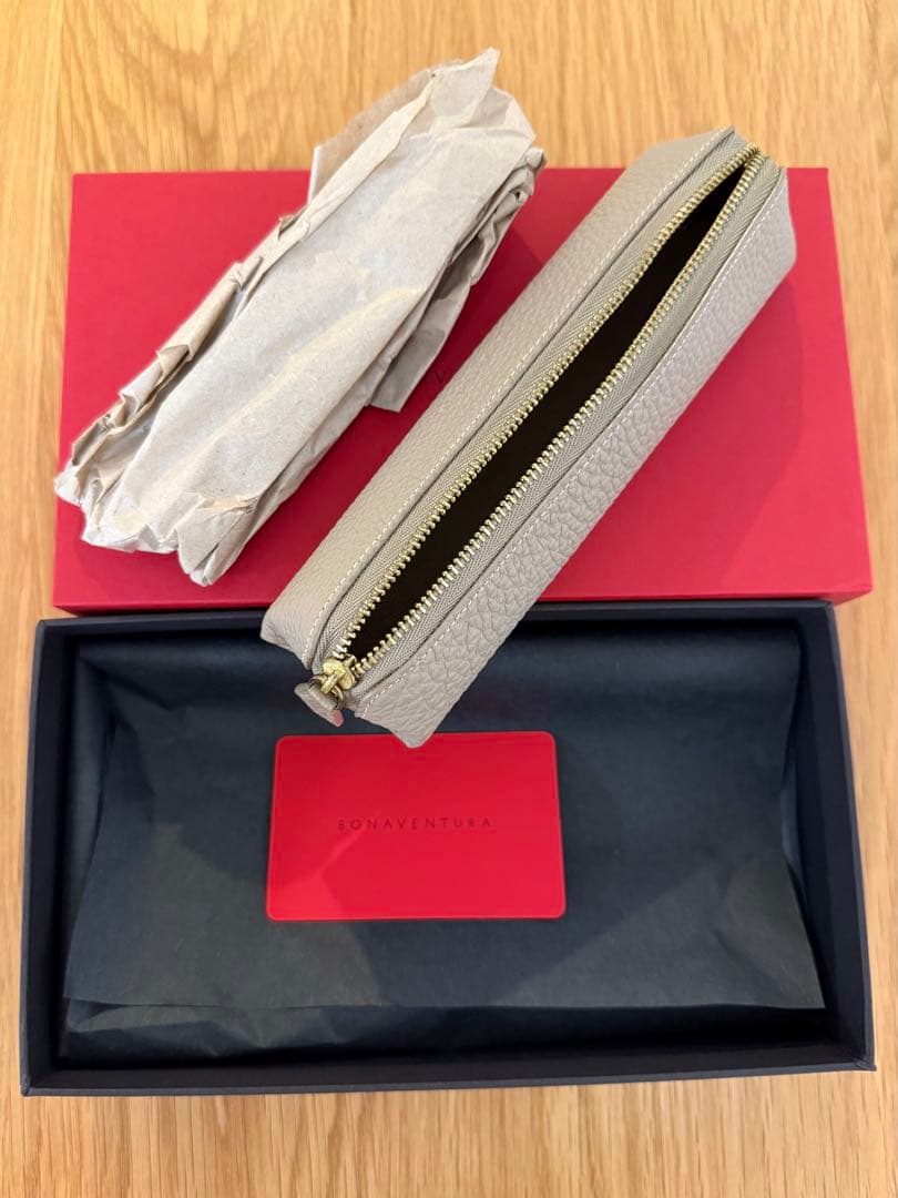 美品❤︎ BONAVENTURA ボナベンチュラ ペンケース シュリンクレザー