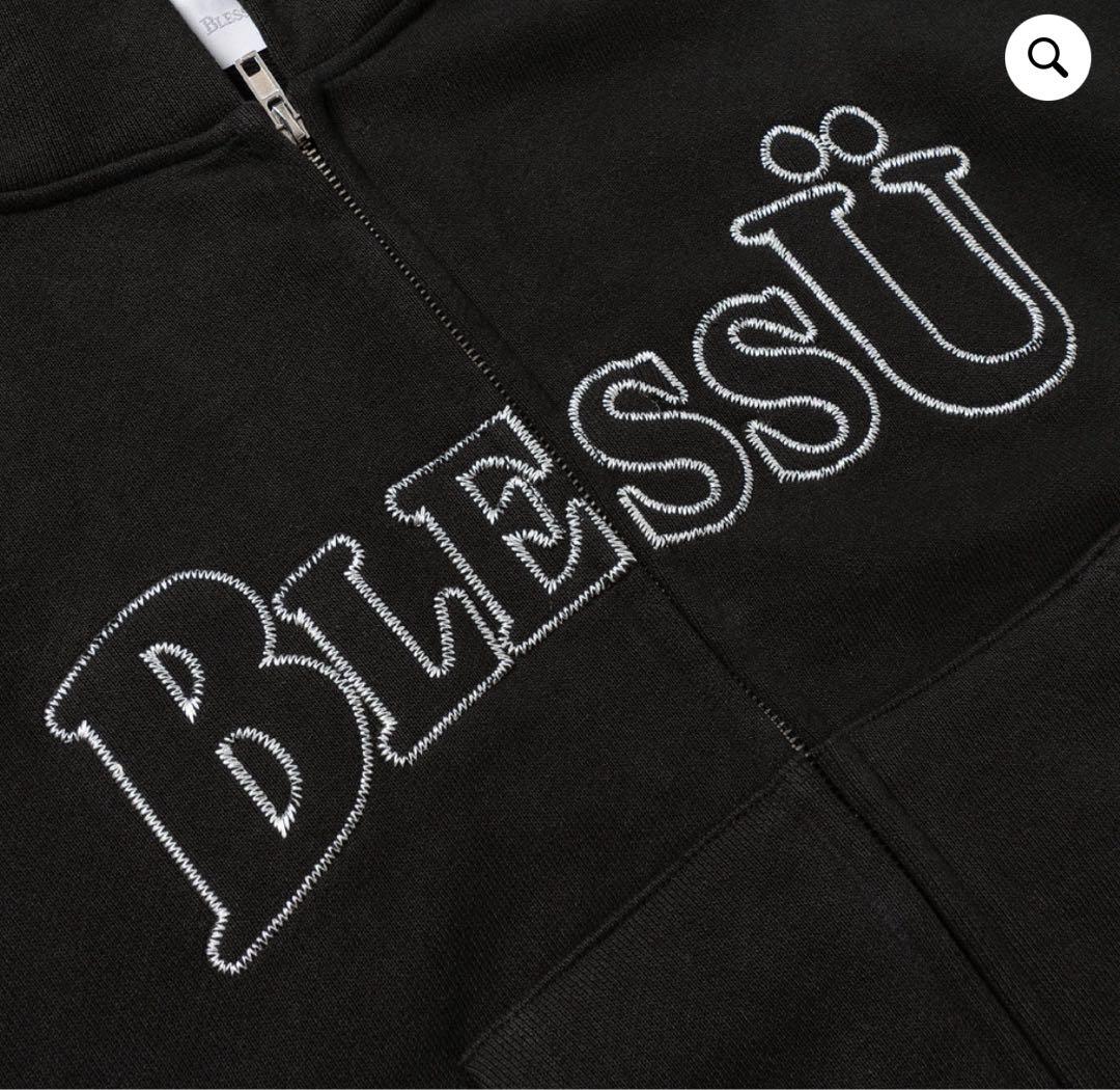 BlessÜ ブラック ジップパーカー　袋、タグ付き 新品未使用