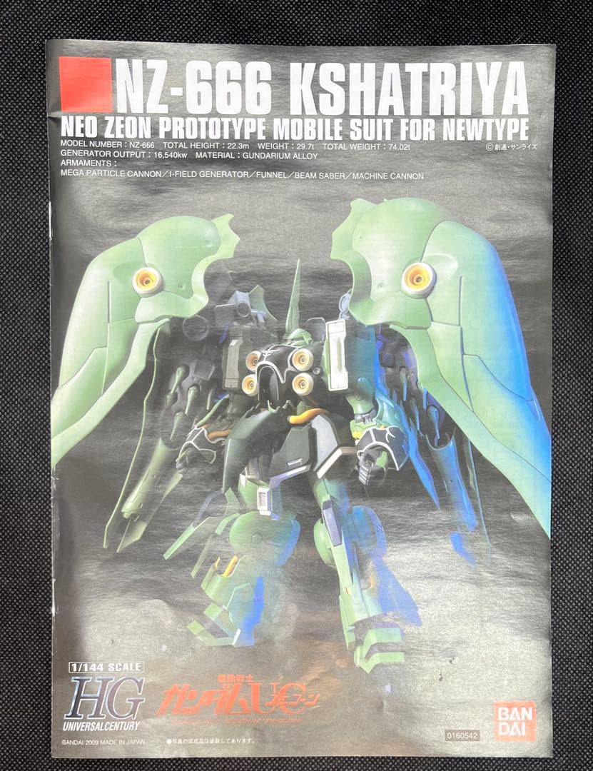 HGUC クシャトリヤ 赤い彗星イメージ塗装済完成品　おまけ付き