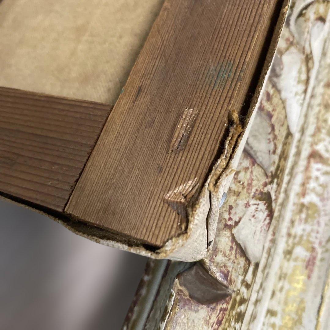 海辺の少女の油彩画