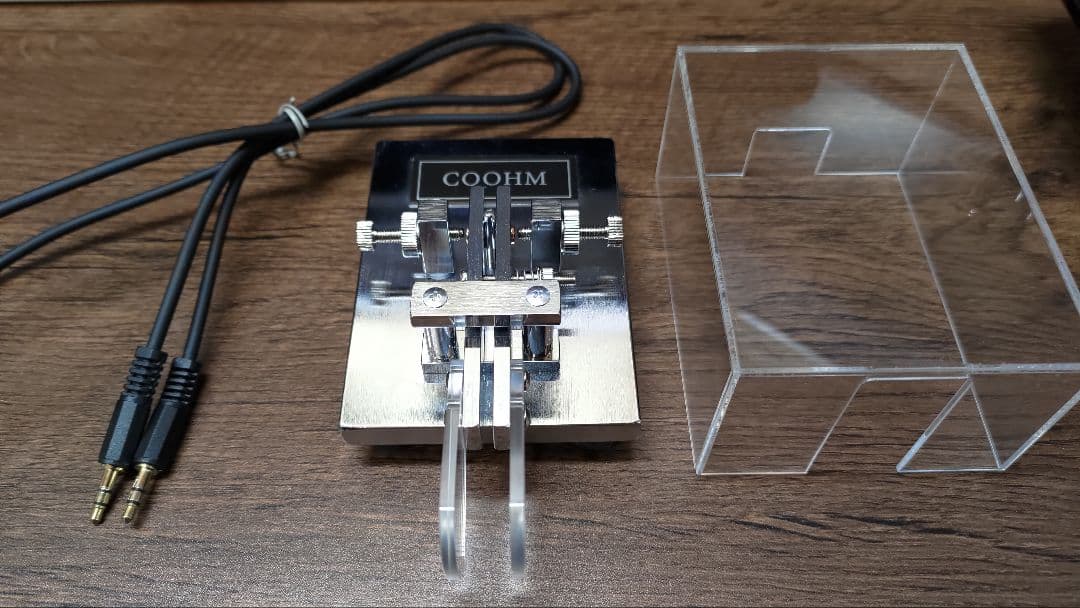 CQOHM CW-ONE モールス通信パドル + オリジナルケースセット 電鍵