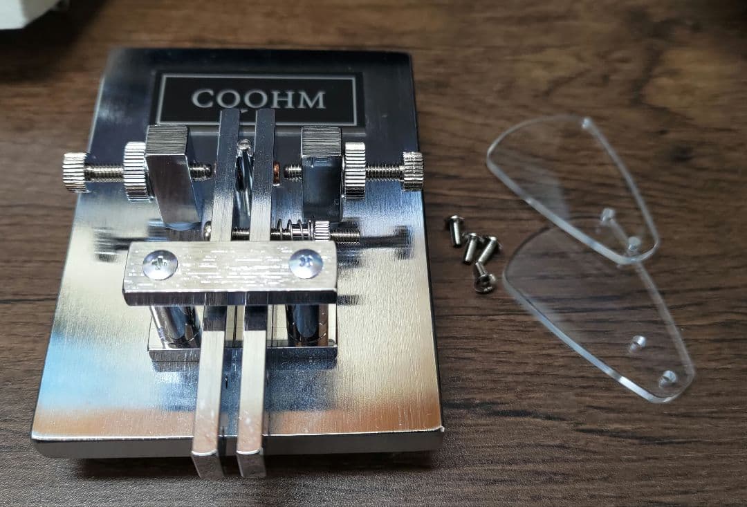 CQOHM CW-ONE モールス通信パドル + オリジナルケースセット 電鍵