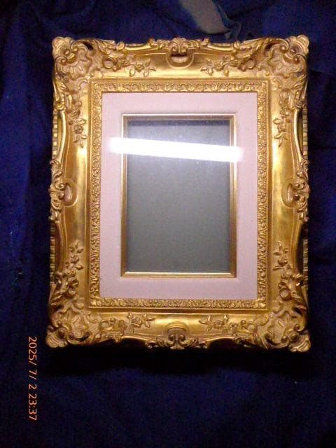 美品　素晴らしいモールドのゴールドフレーム 油彩画SM用