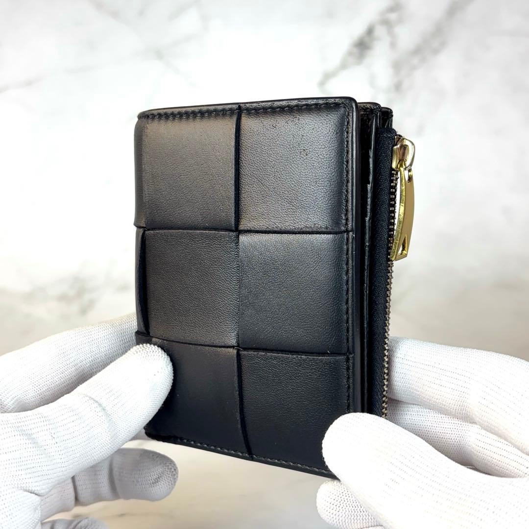 BOTTEGA VENETA 財布 2つ折り カセット 黒