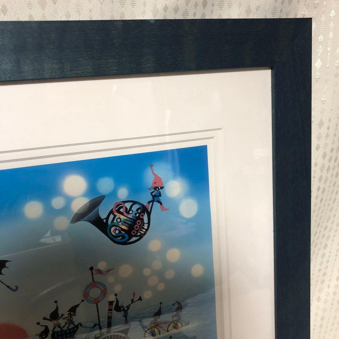 作家 藤城清治 こびとの旅立ち ダイヤモンド・スクリーニング 114/800