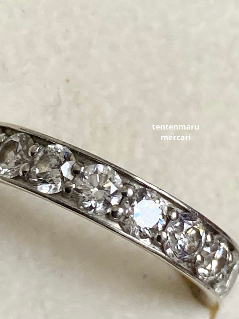 和*美様 エステール☆pt900 1.08ctダイヤモンドハーフエタニティリング