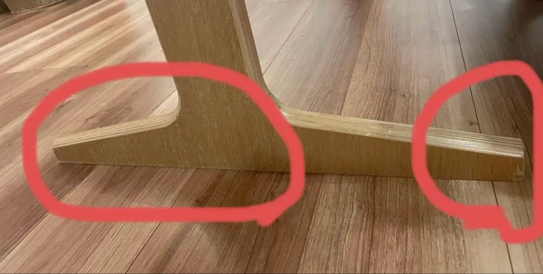 【引取限定】無印良品／ダイニングテーブル＋チェア２脚セット