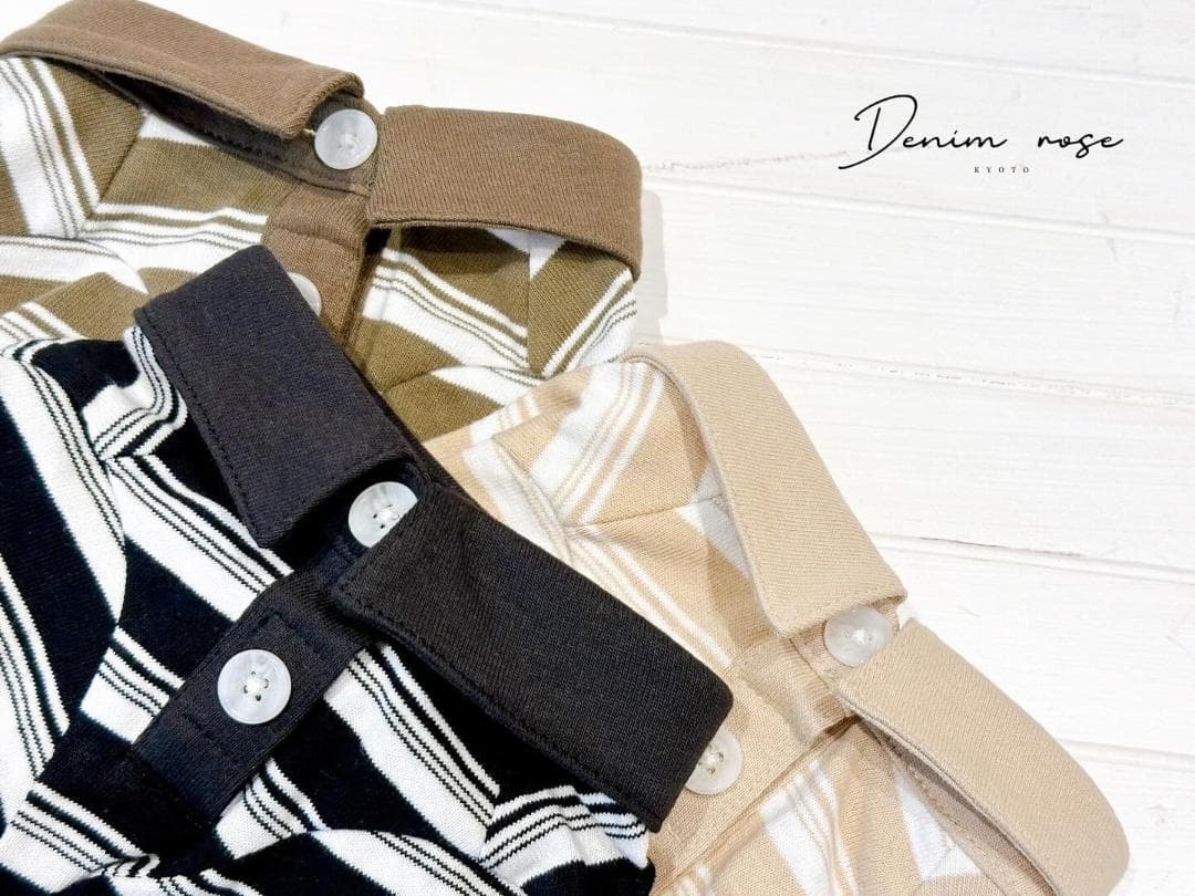 DENIM ROSE ワッペンポロシャツ