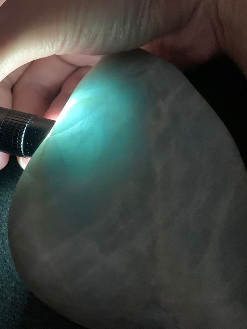 海翡翠　海石　糸魚川入りコン沢青翡翠　原石　青ひすい　水石　根付　国産鉱物標本