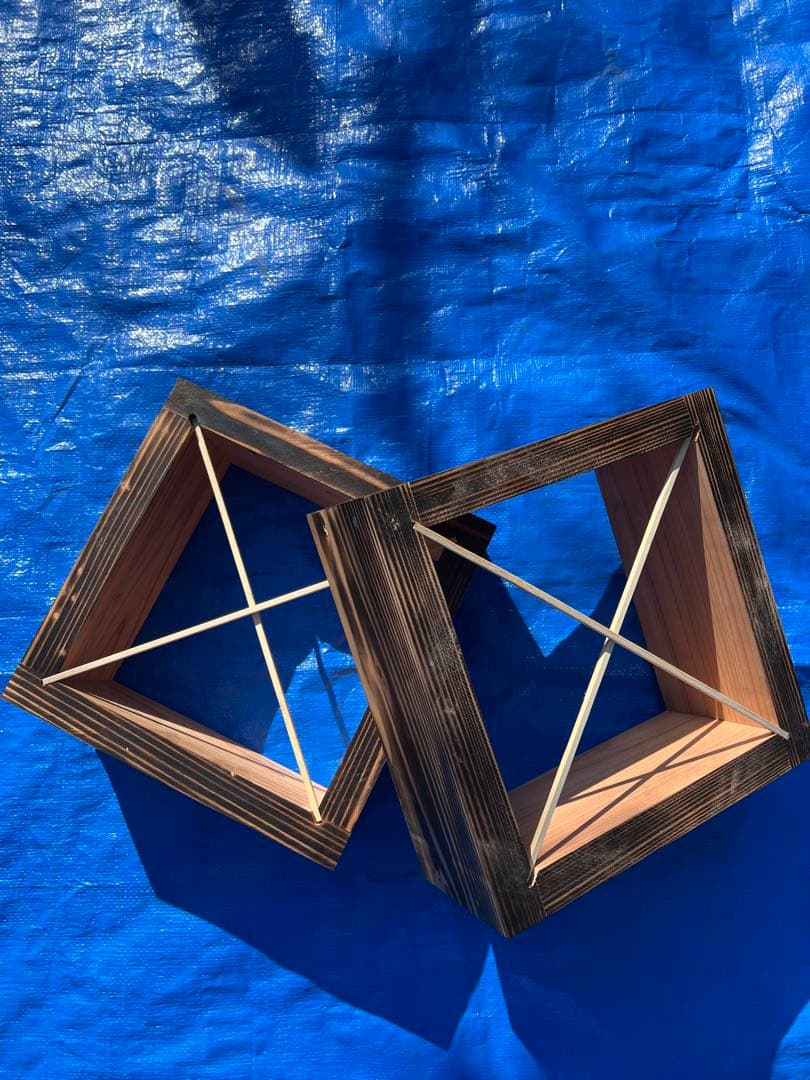 ニホンミツバチ　重箱式巣箱　板厚3cm 営巣用巣箱5段