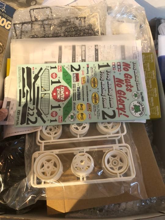 タミヤ 復刻版マイティーフロッグと当時物説明書とパーツ新品お値打ちセット