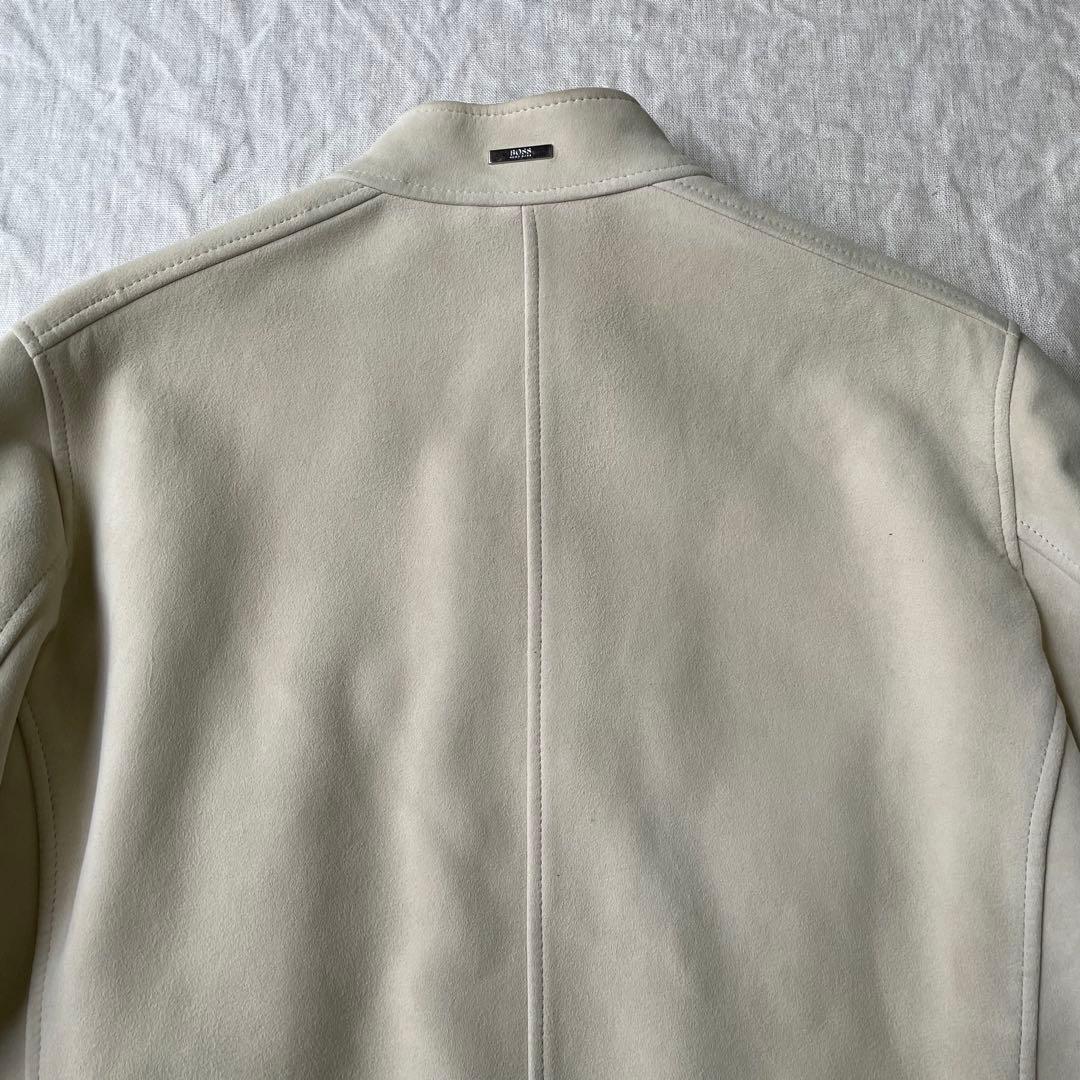 HUGO BOSS 最高峰Tailored 羊革 スエード レザージャケット
