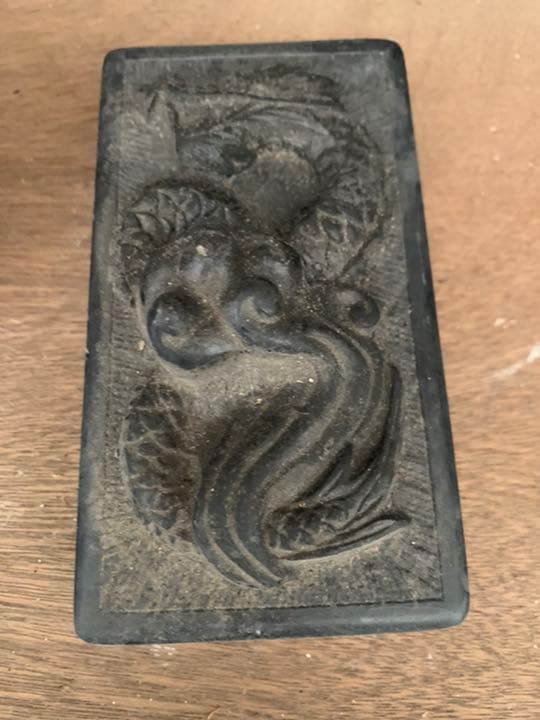 硯　アンティーク50年前に海外で購入しました。