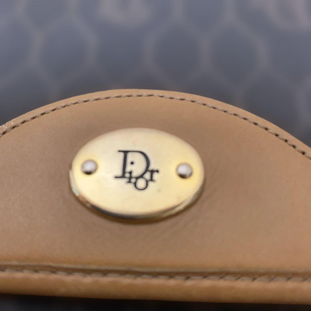 Dior ディオール チェーン ショルダーバッグ ハニカム柄 PVC レザー