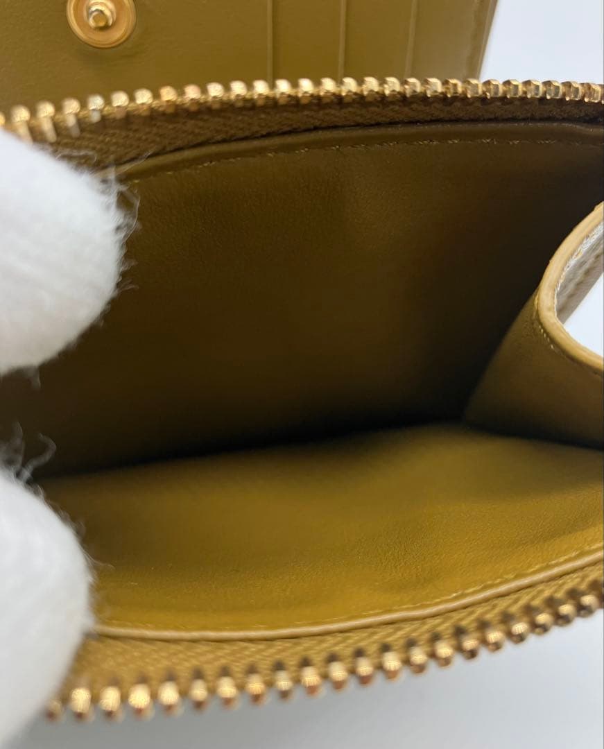 ⭐️新型 極美品 ボッテガ ヴェネタ カセット 二つ折り財布 キャメル ブラウン