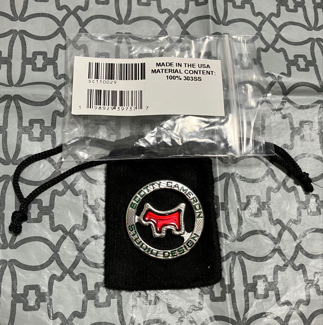 スコッティキャメロン★マーカー スコッティドッグ スタジオデザイン レッド 限定