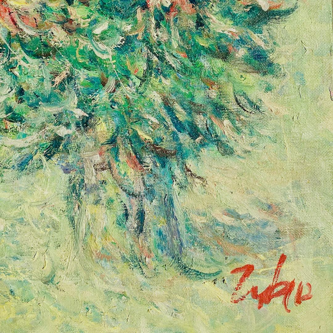 額なし▪️油彩画　M6 原画▪️ヨーロッパ画家ヴィタリエ・ズブコ　「コスモス 」