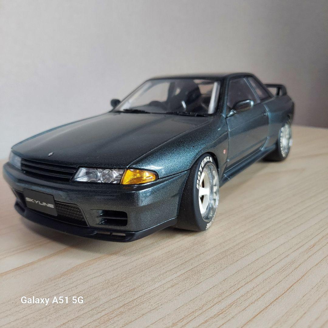 スカイライン GT-R ダークグレー オートアート1/18　純正カスタム品
