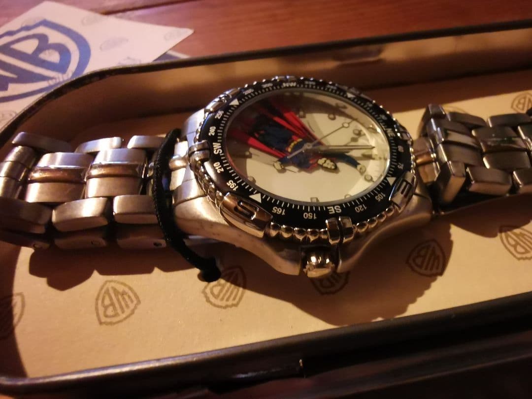 スーパーマン ✩ 腕時計 Warner 限定品 ヴィンテージ レア 未使用品