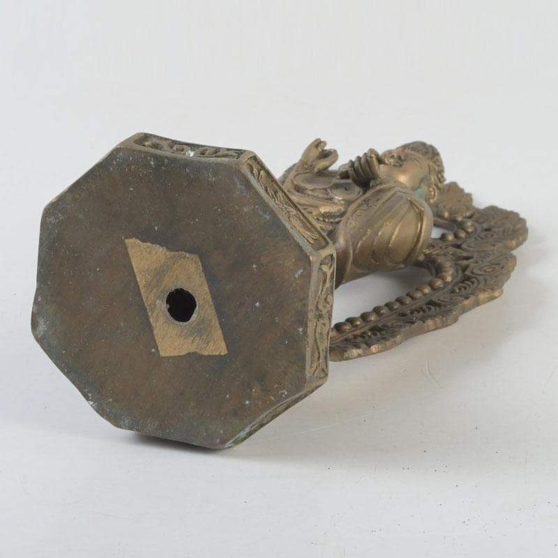 仏教美術　古銅　観音菩薩像　仏像　置物　V　9362