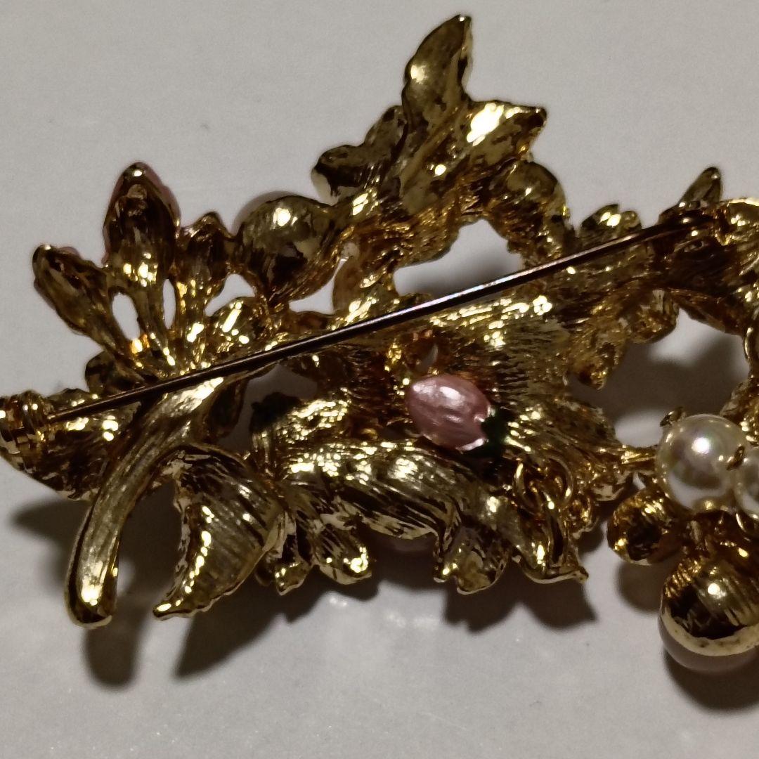 VENDOME BOUTIQUE/ヴァンドーム　ブローチ フラワー　ピンク