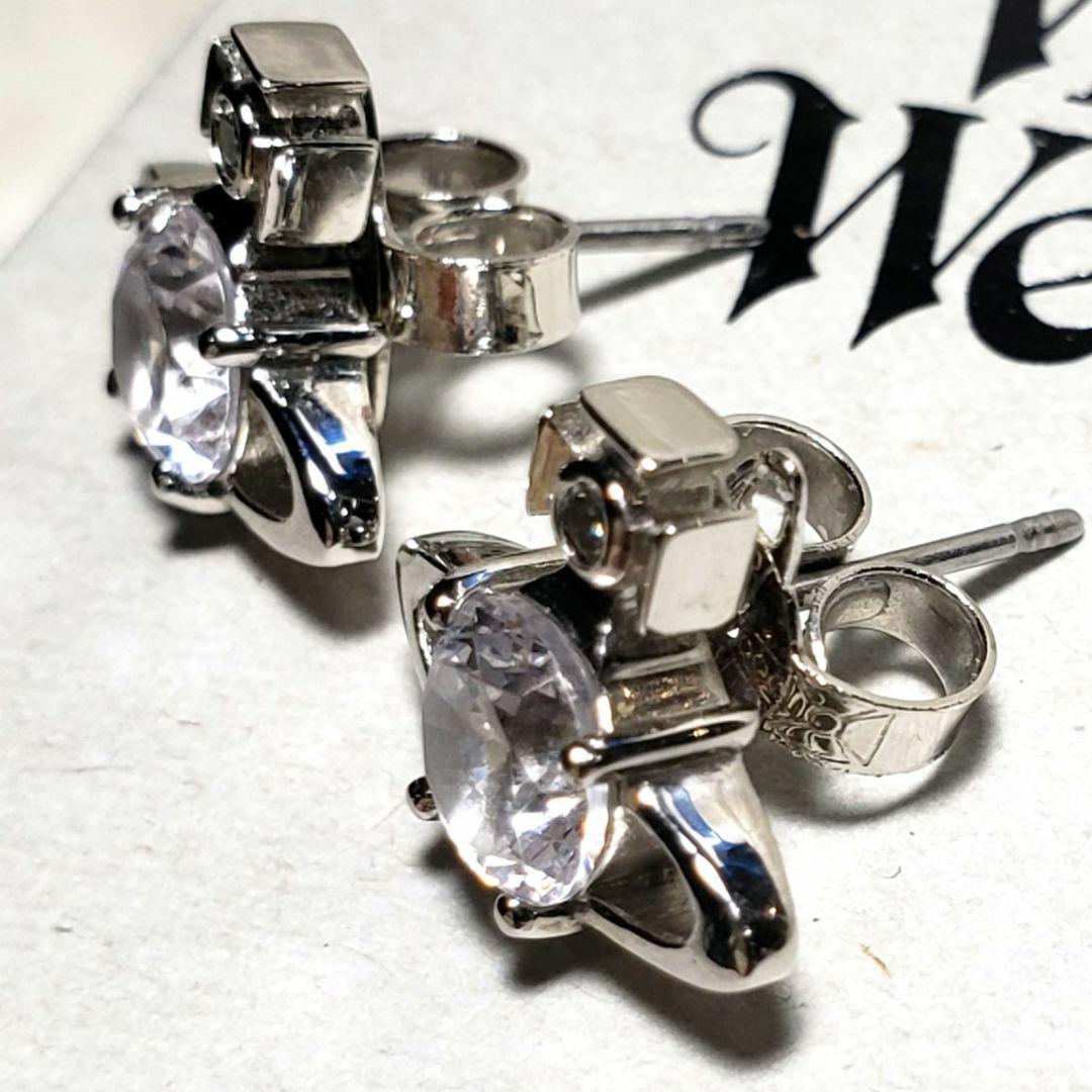 Vivienne Westwood オーブ ビジュー シルバー ピアス 極美品
